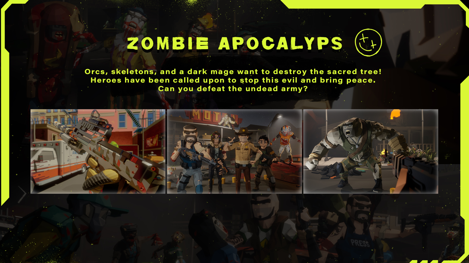 Zombie Apocalypse — выживание против орды